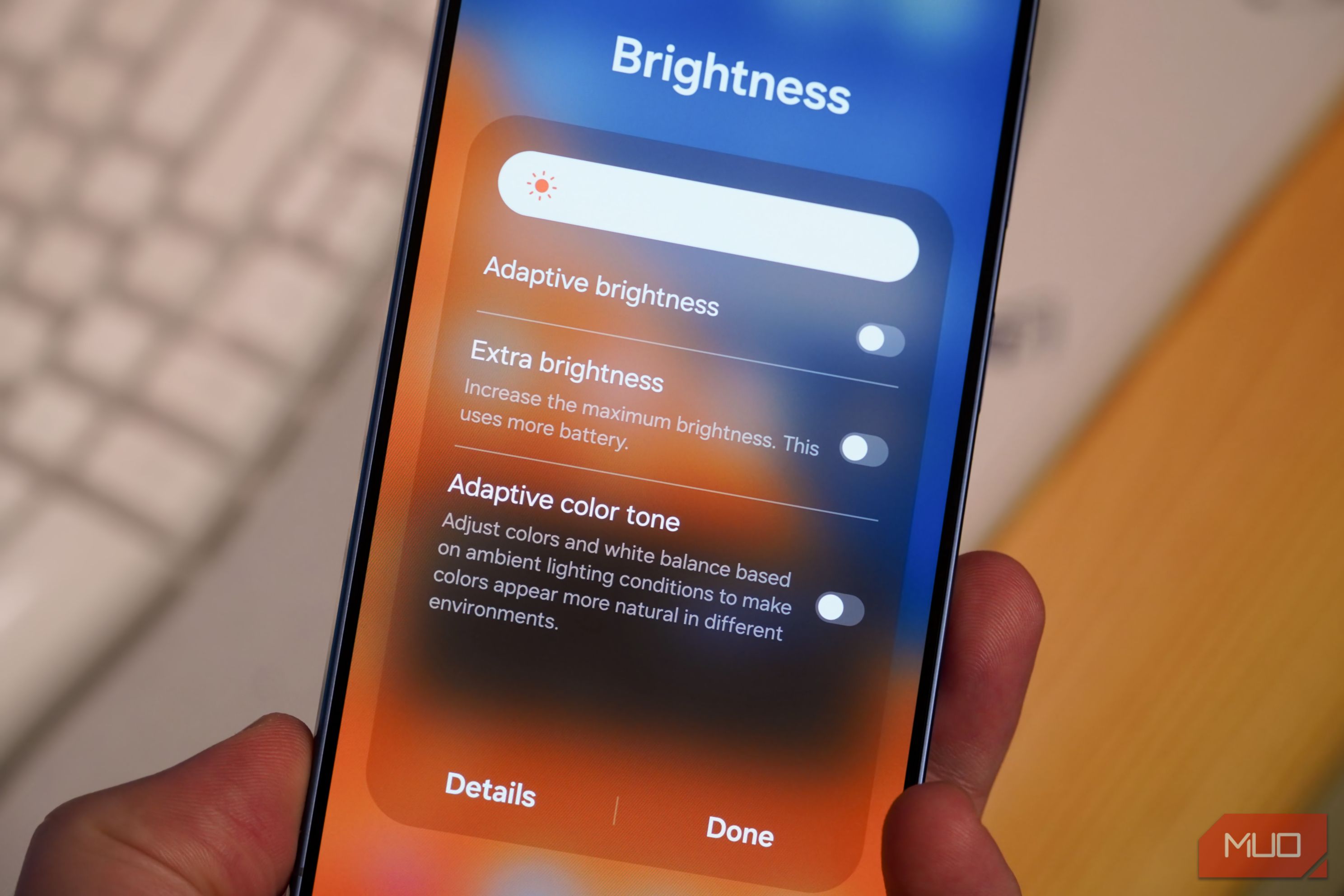 There are Android brightness settings past the slider that I wish ...