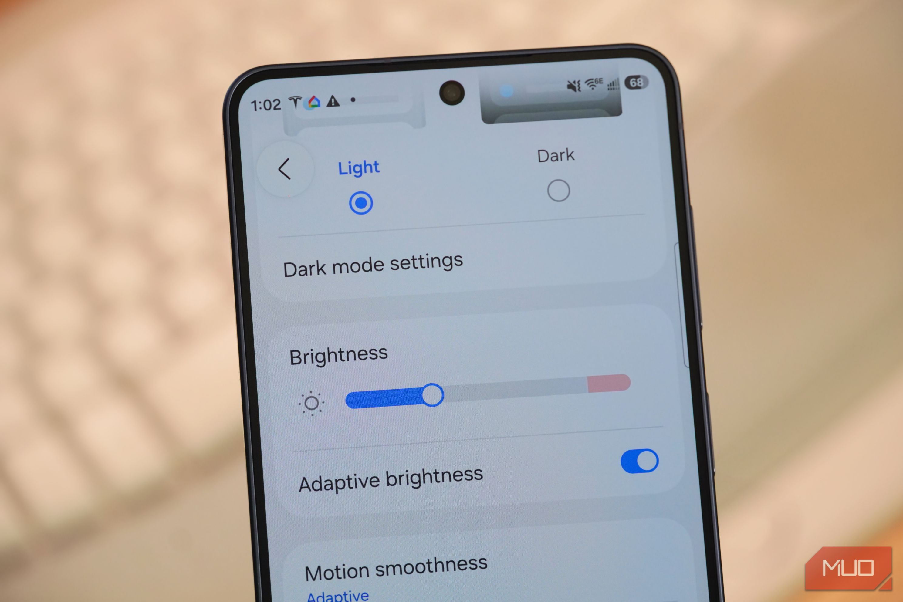There are Android brightness settings past the slider that I wish ...