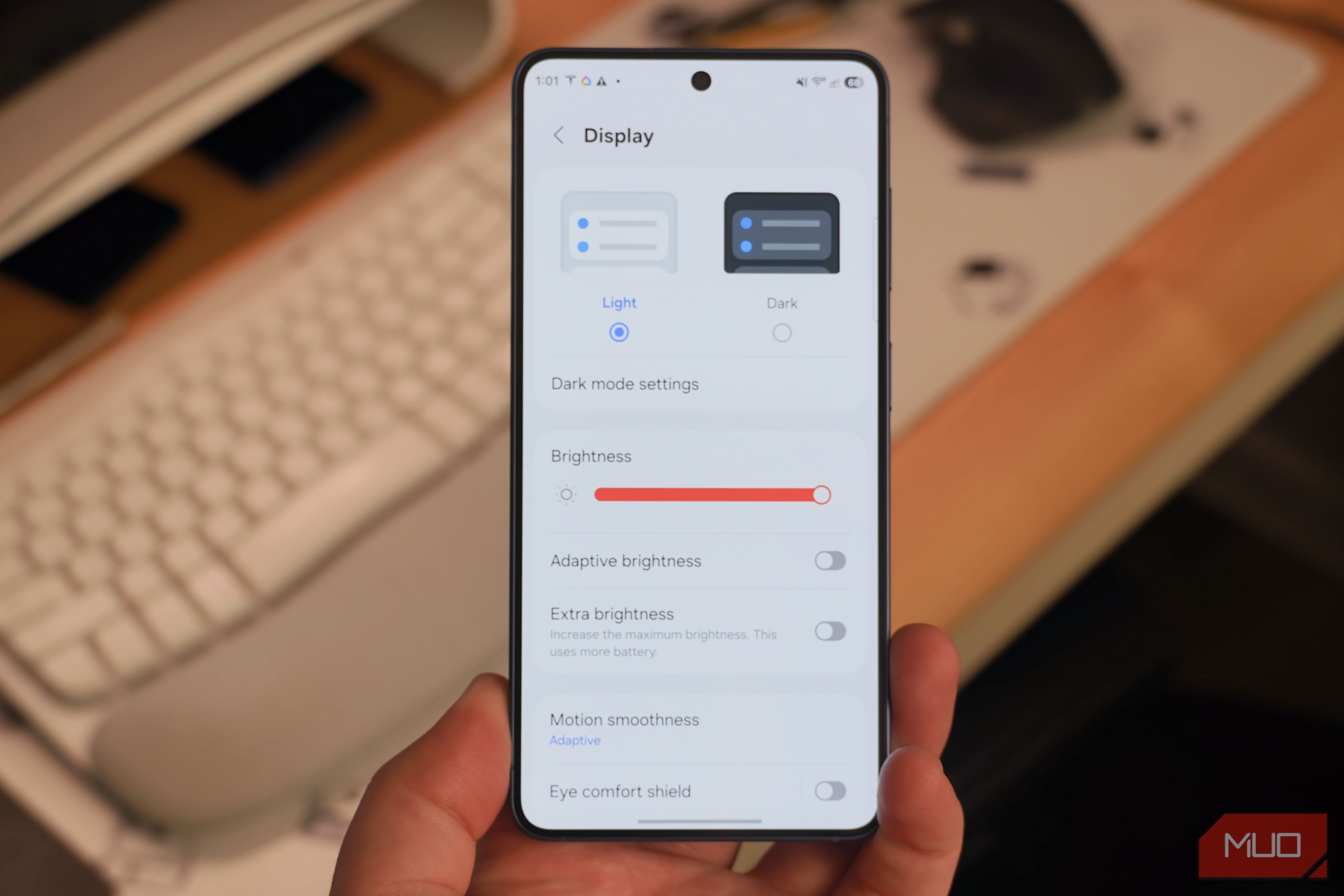 There are Android brightness settings past the slider that I wish ...