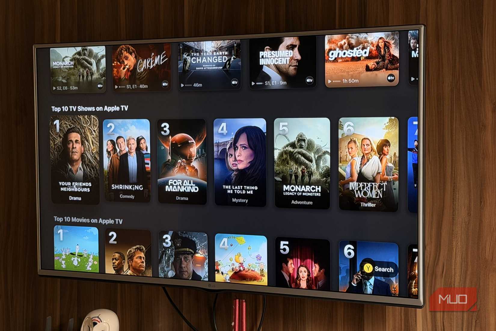 Apple TV on an LG TV