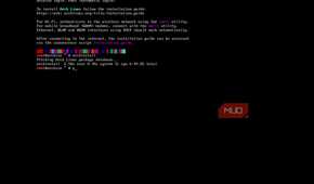 The default arch linux installer