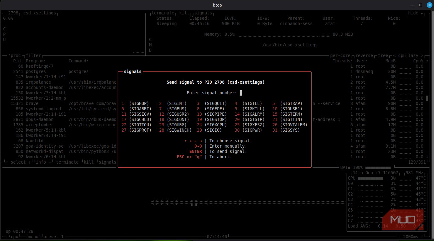 I stopped using top in Linux once I discovered this better terminal tool