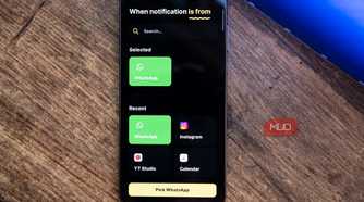 WhatsApp selected for a new notification rule on Buzzkill