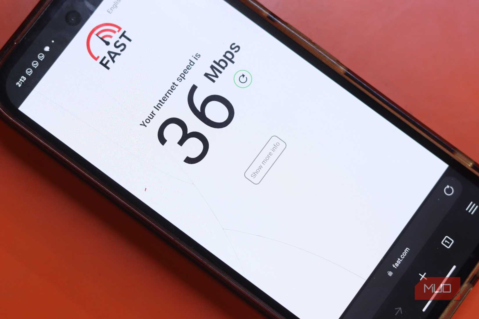 mobile forensics Celluar data speed test on Pixel 9a.