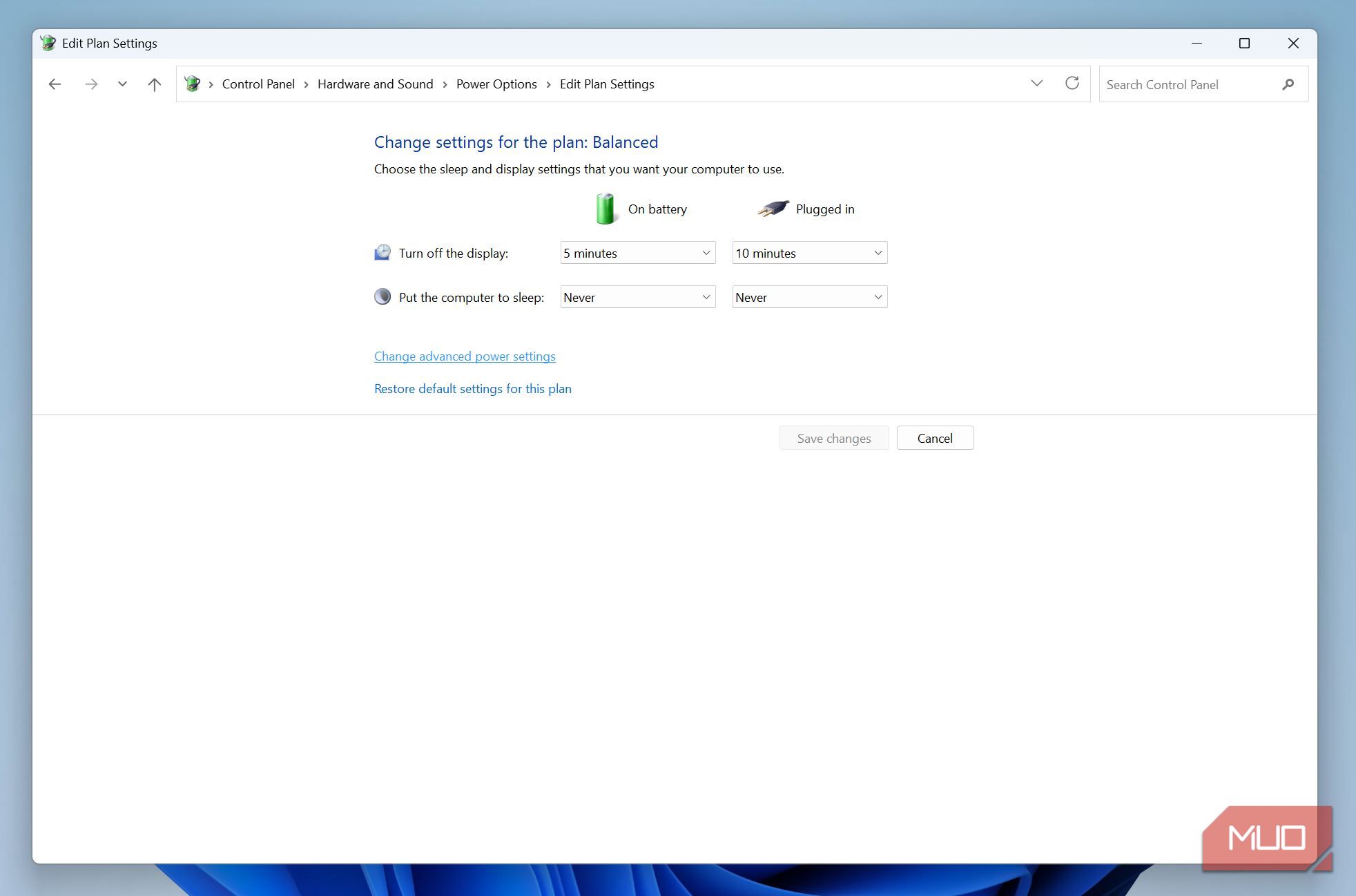 I changed one power plan setting and my plugged-in laptop stopped ...