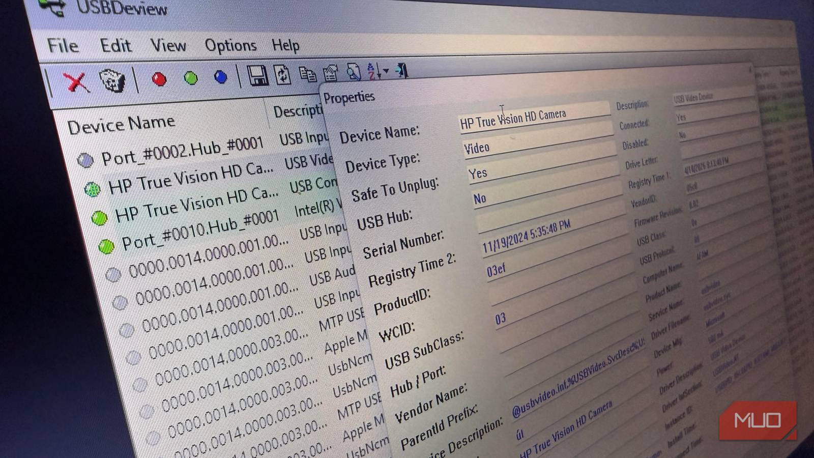 Windows keeps a complete history of every USB device ever connected to your PC