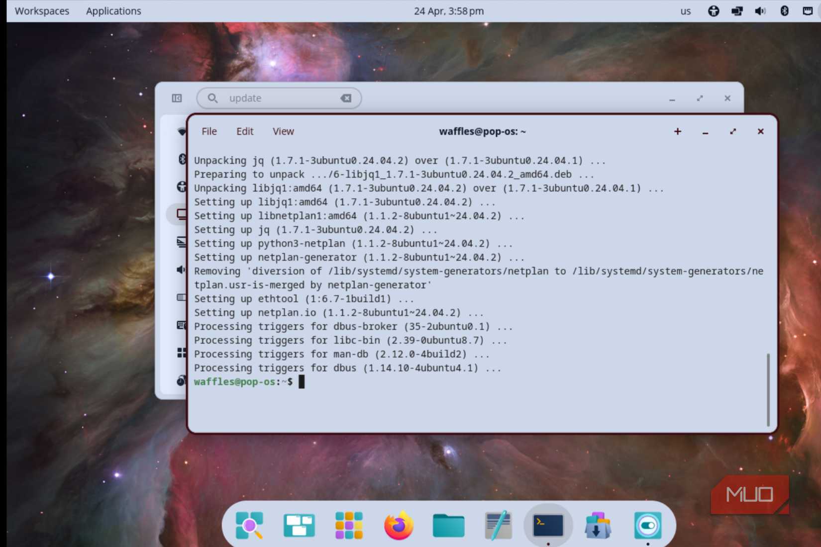 The PopOS Cosmic desktop