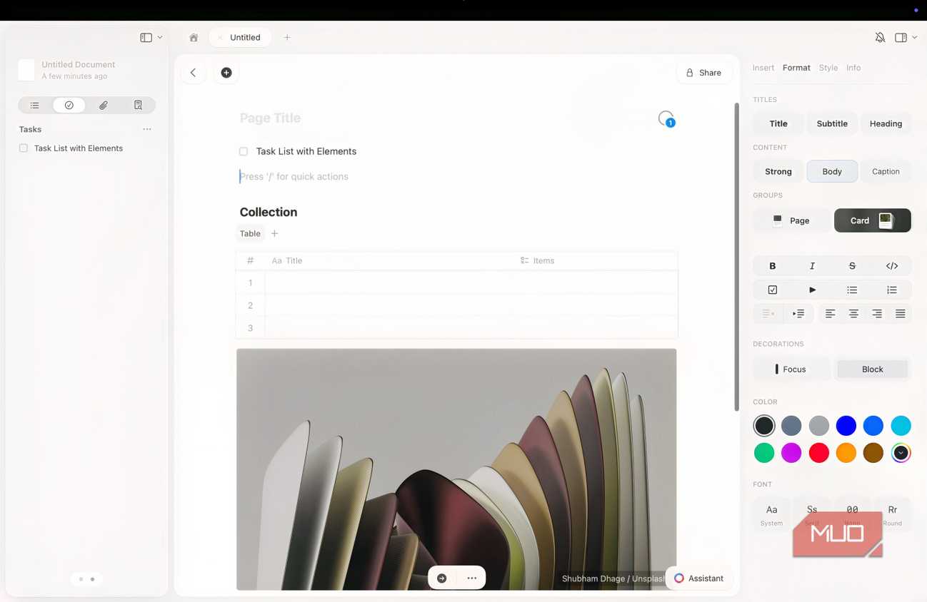 Craft Format This app is what Notion promised to be before it became an enterprise tool