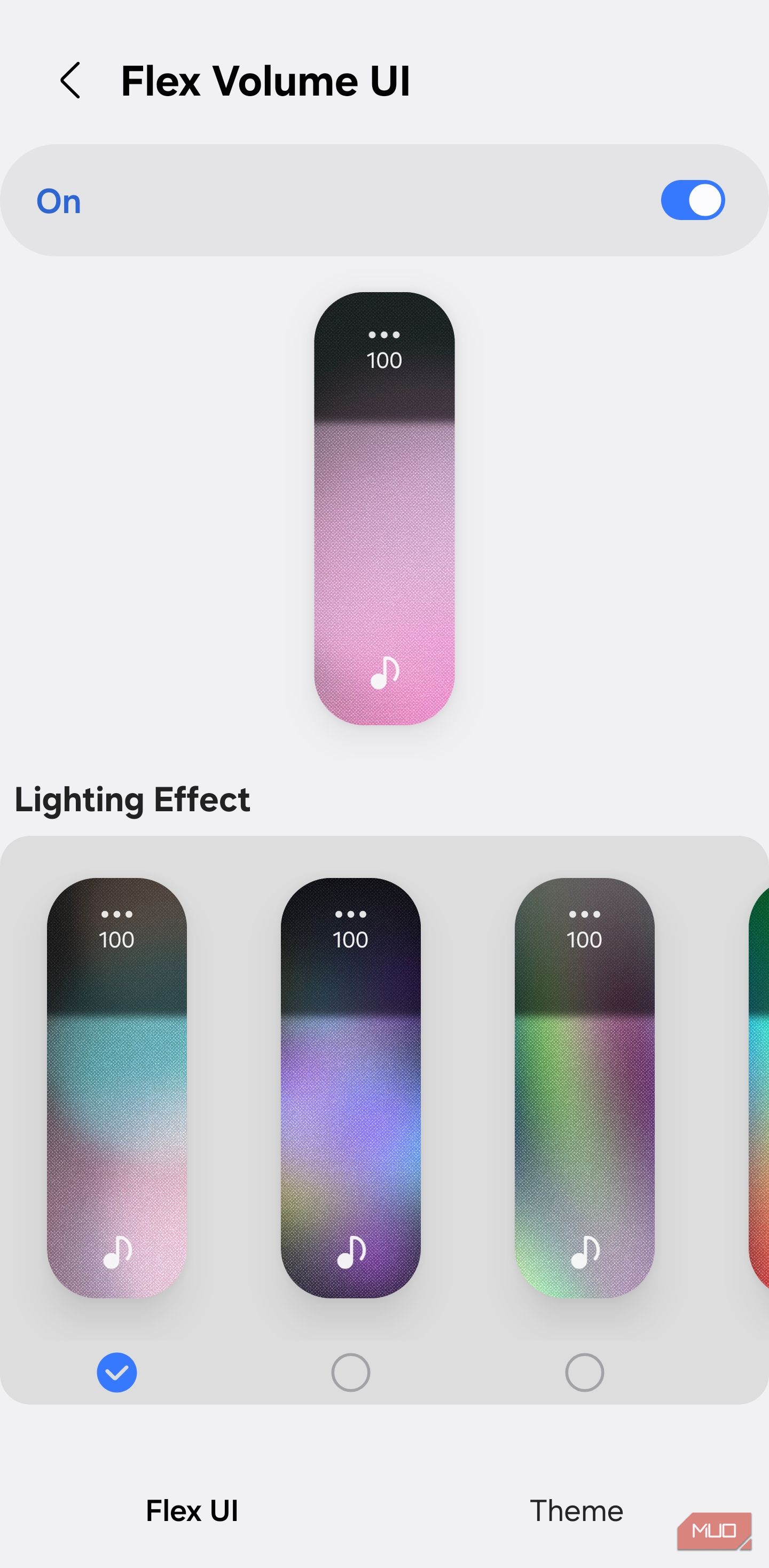 Интерфейс модуля SoundAssistant в Good Lock