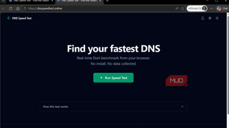 DNS Speed Test website