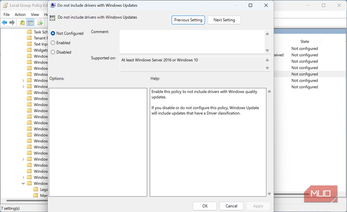 I stopped letting Windows decide when to update my drivers