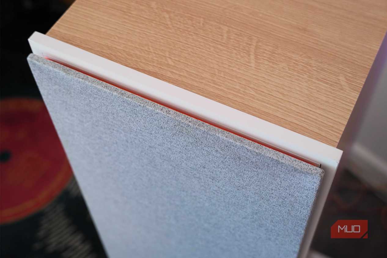 The top of a JBL floor speaker.