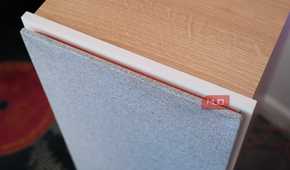 The top of a JBL floor speaker.
