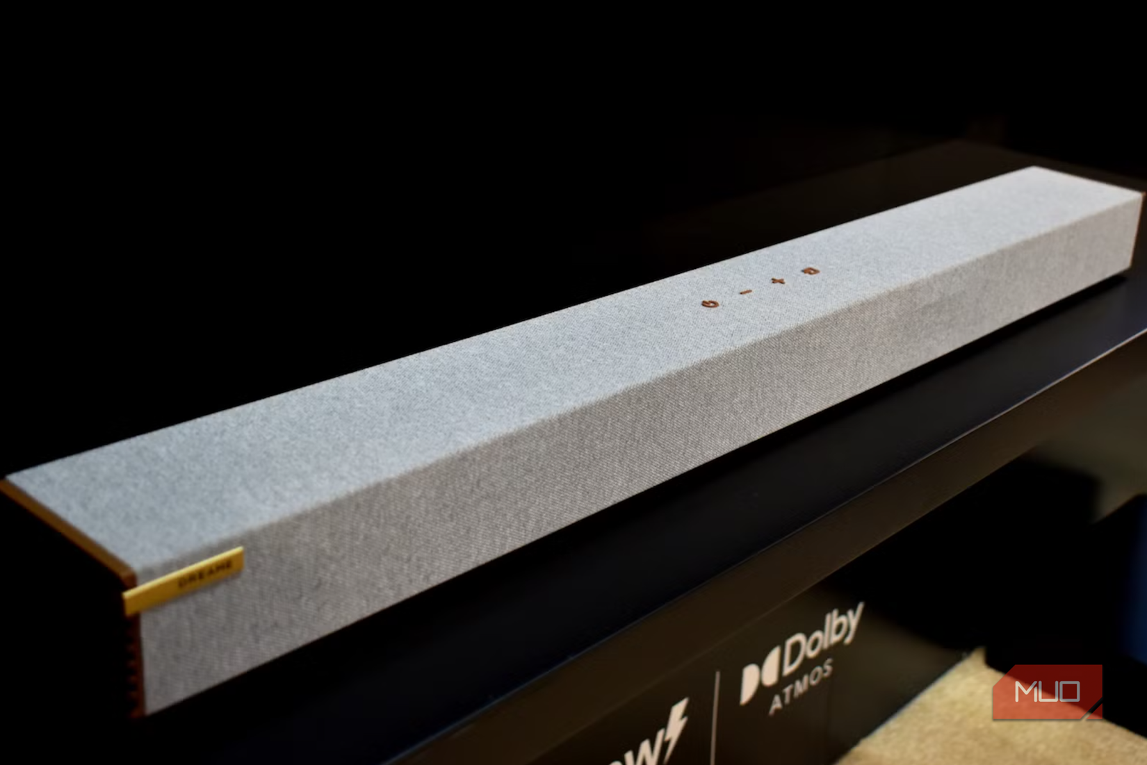 Dreame soundbar on a stand at CES 2026.