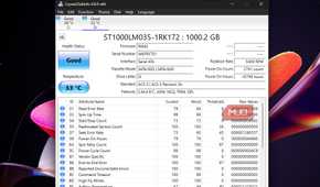 Drive info for HDD