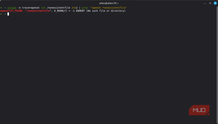 File error filtering