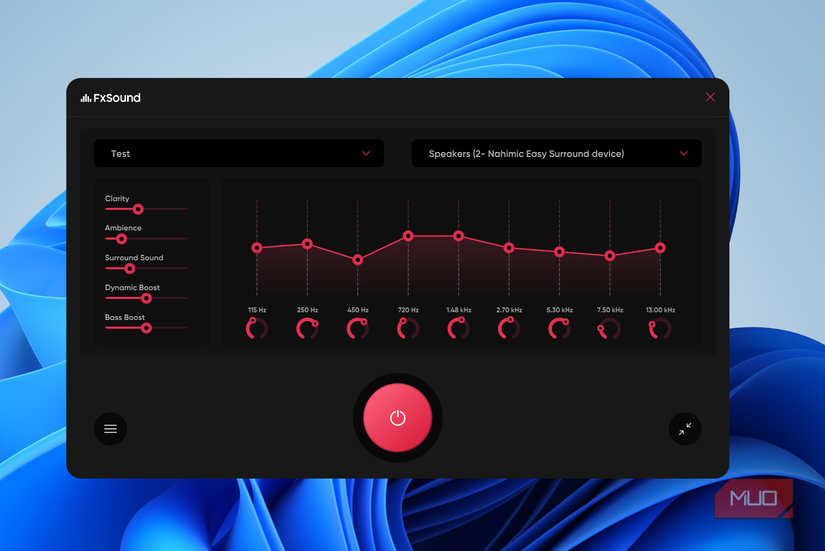 FxSound app on Windows desktop