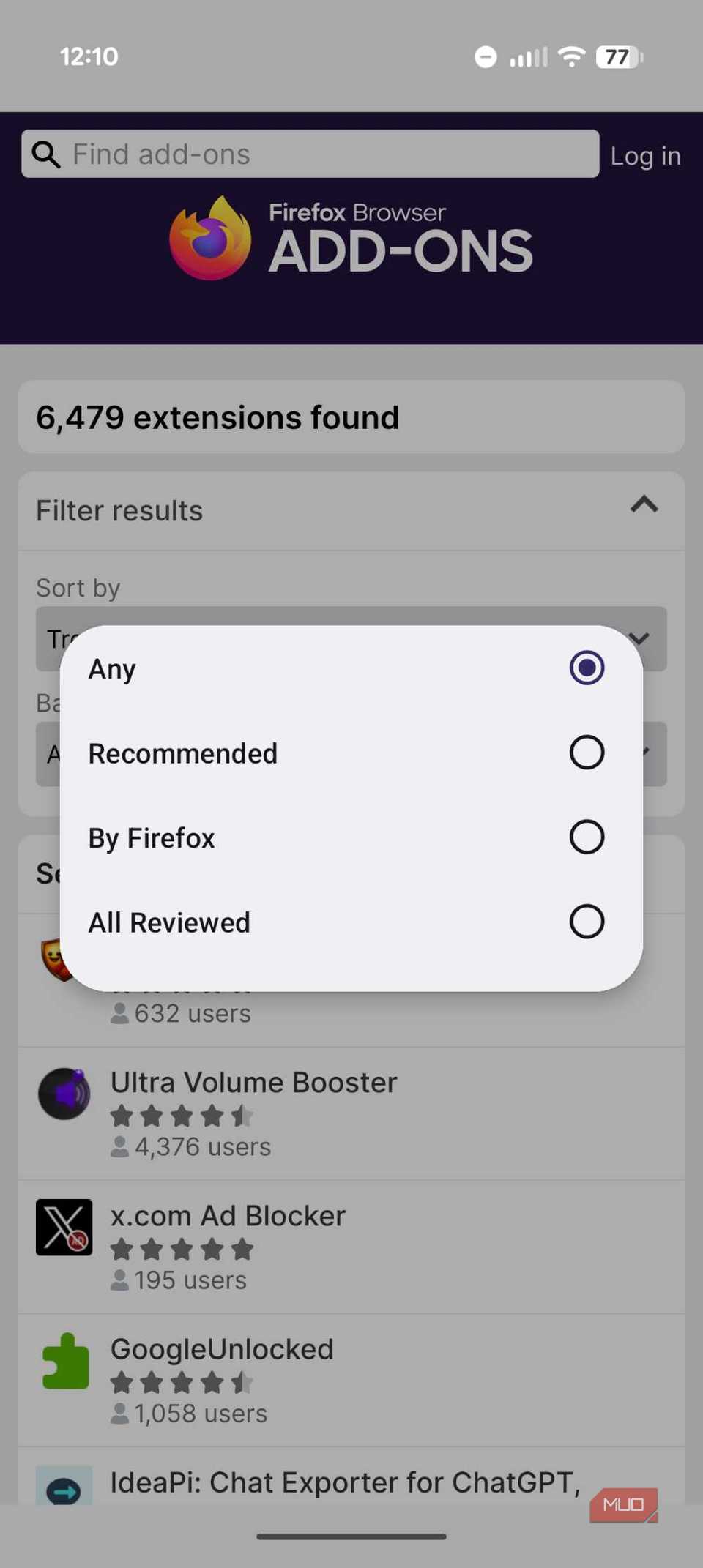 Firefoxの画像検索拡張機能 Search by image