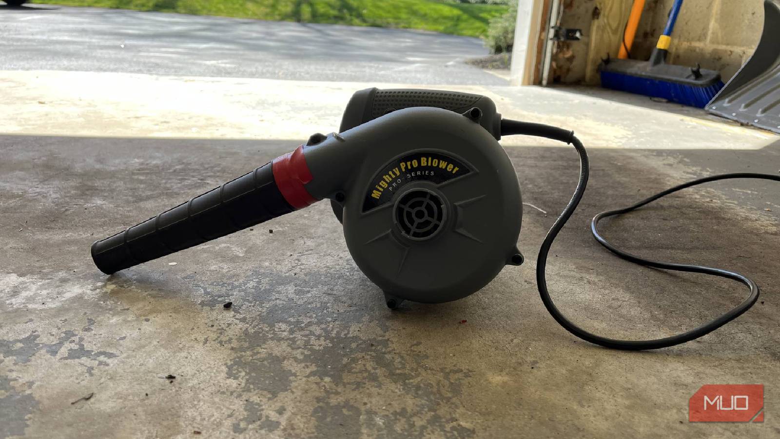 The fastest way to clean a garage isn’t a broom