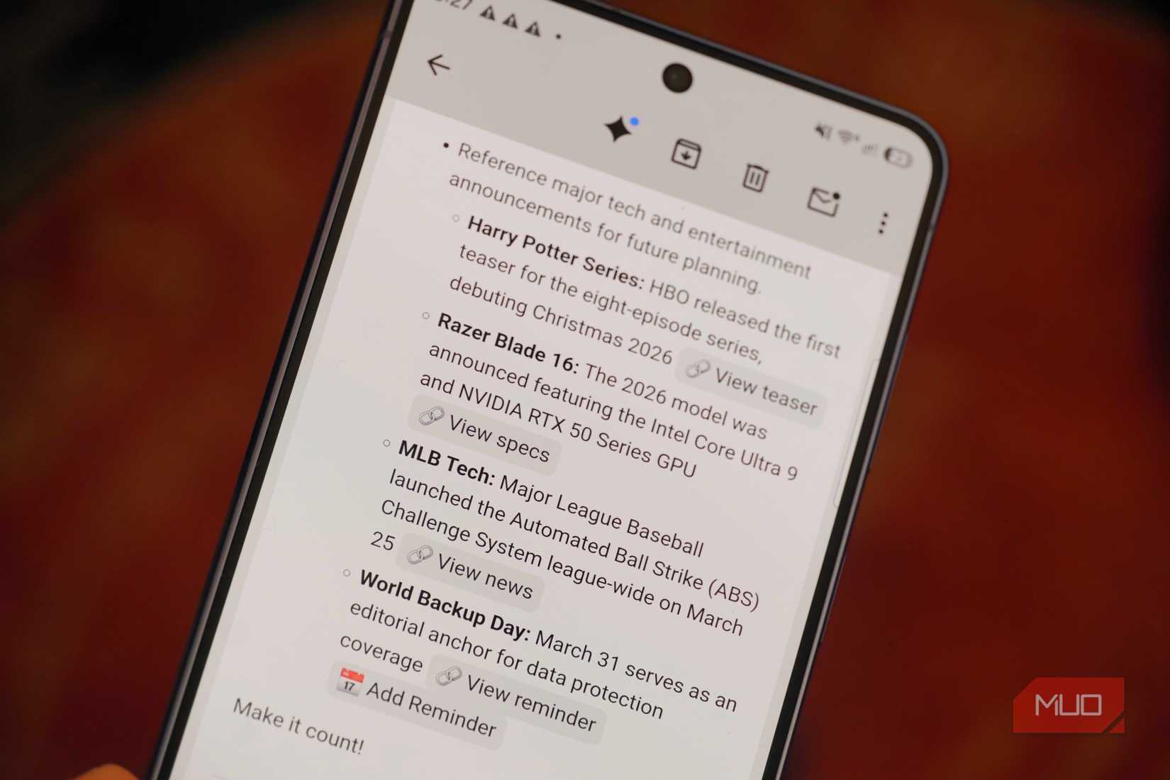 CC listing upcoming tech announcements for planning.
