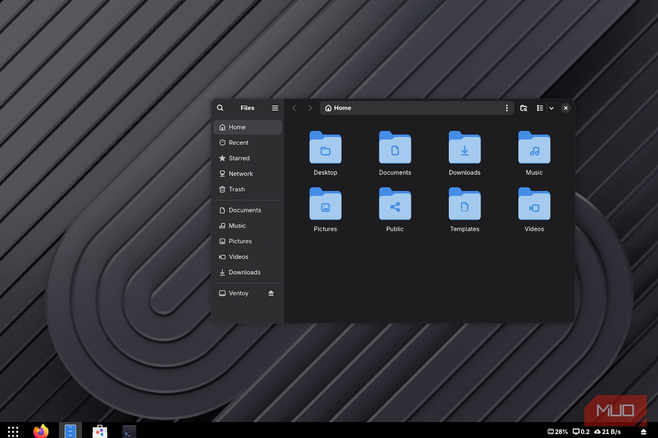The nautilus file manager