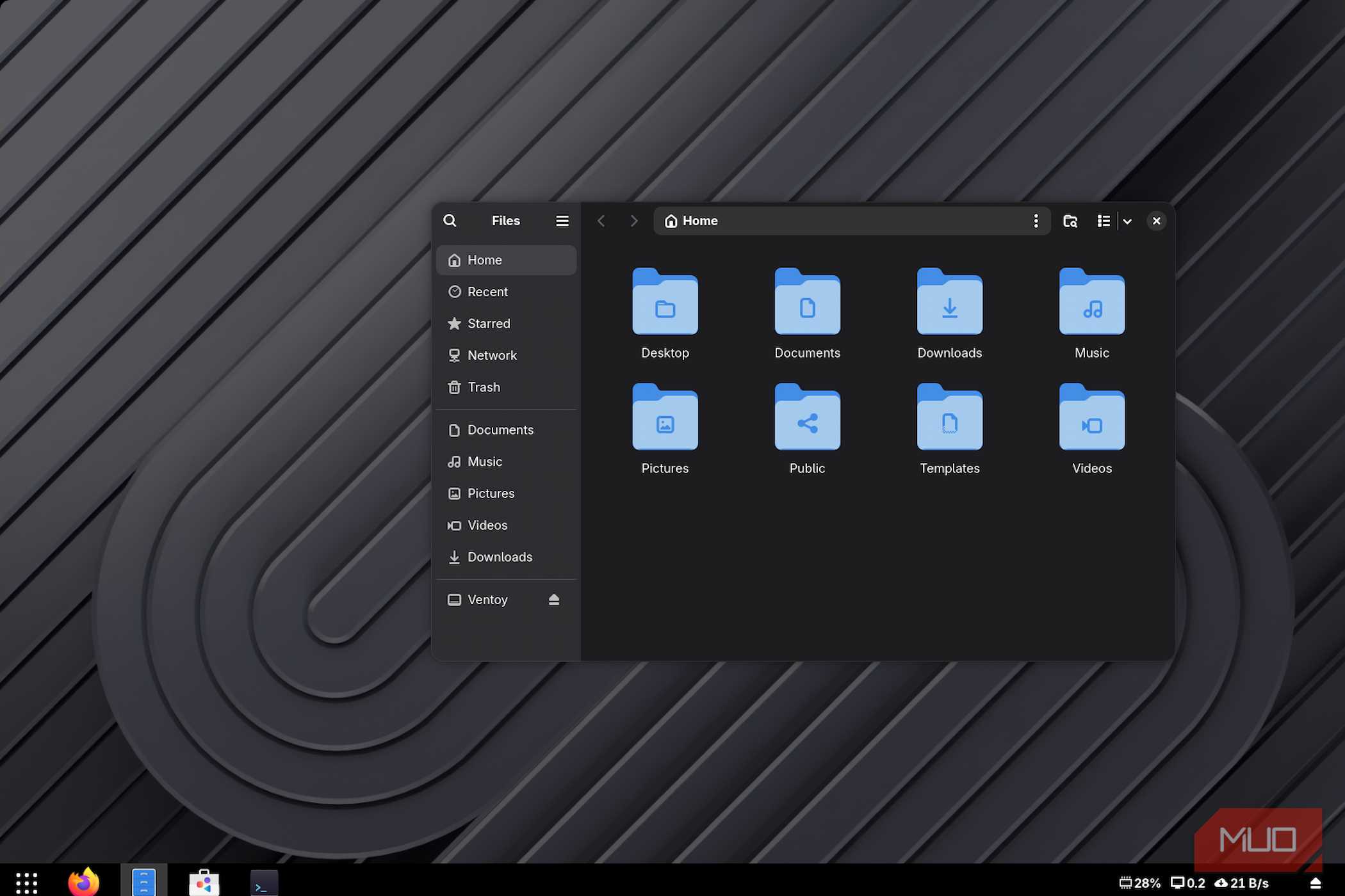 The nautilus file manager