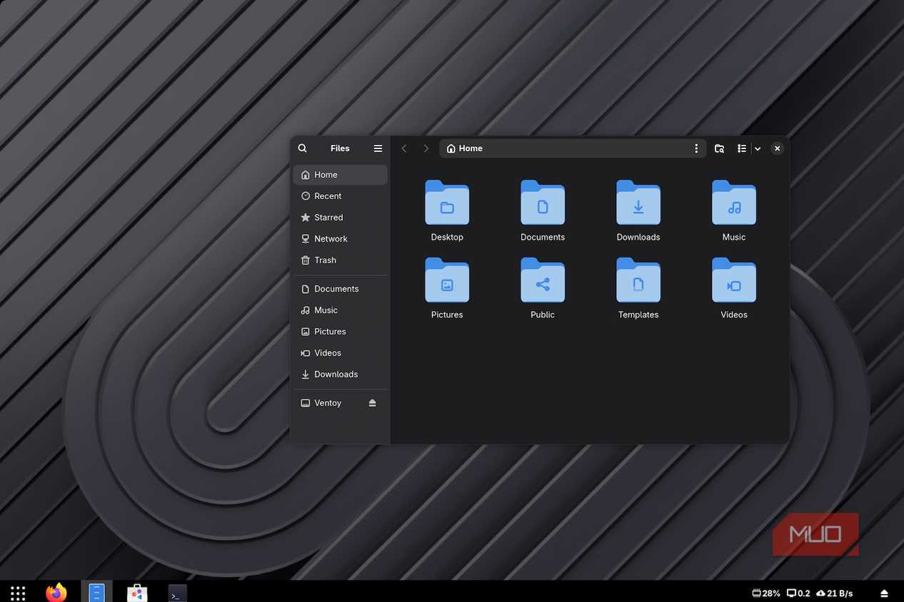 The nautilus file manager