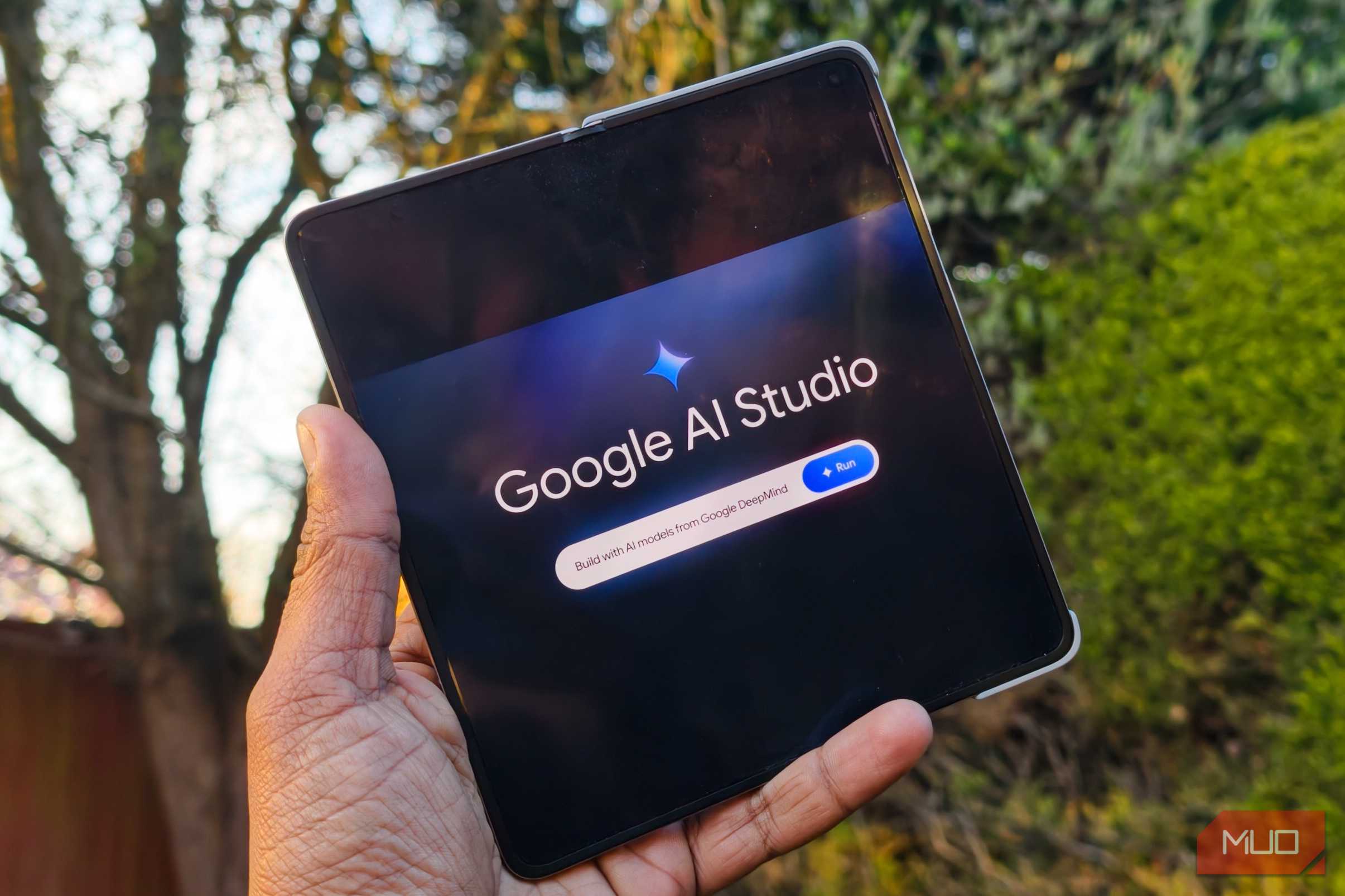 Google AI Studio Logo on the Oppo Find N6