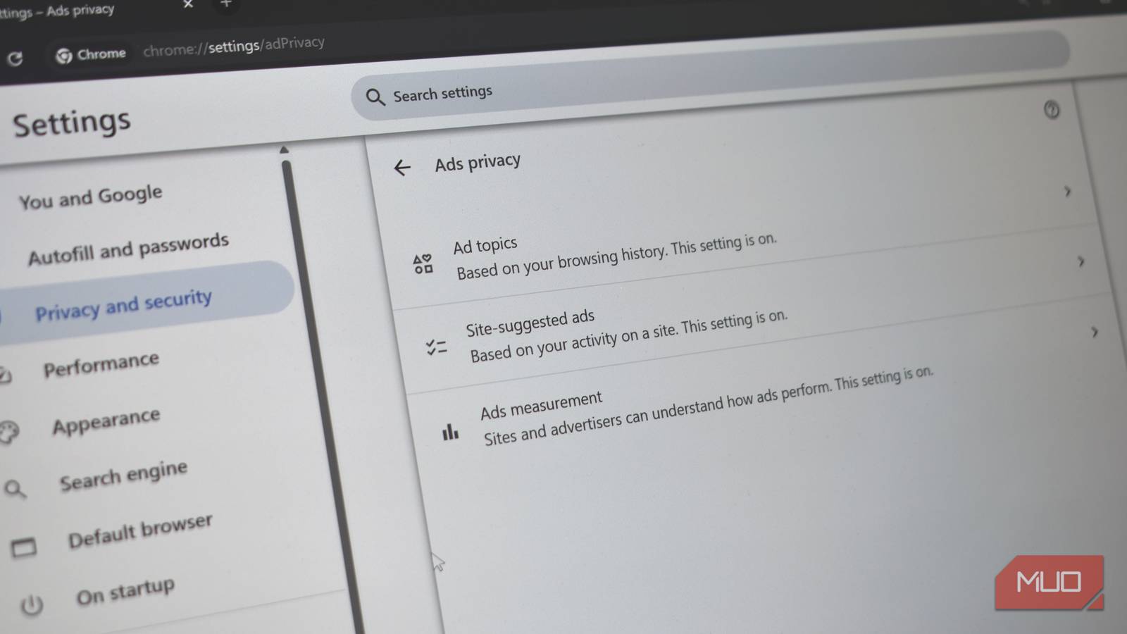 I turned off Chrome's Ad Privacy feature after realizing what it was actually doing