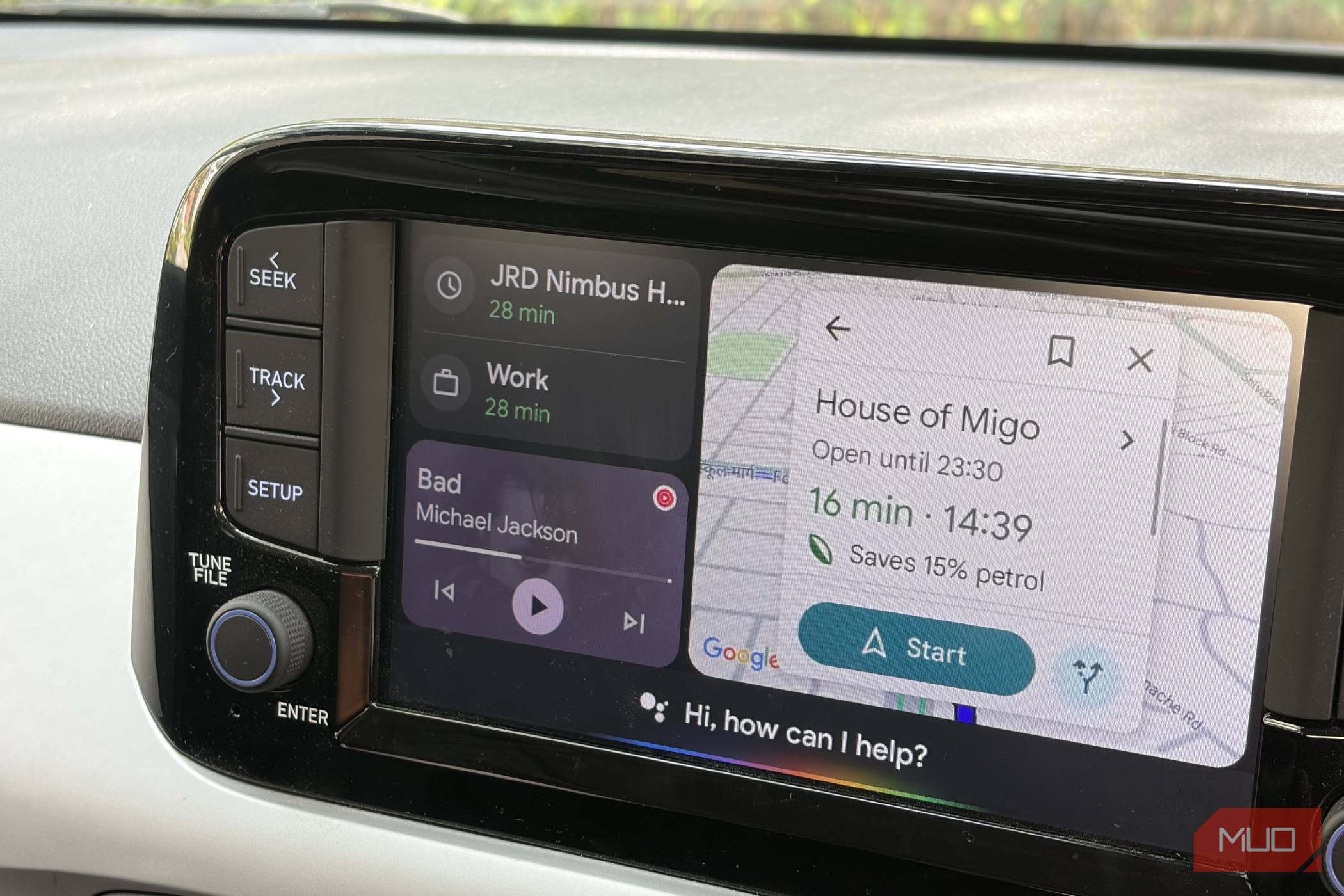 Google Maps location on Android Auto