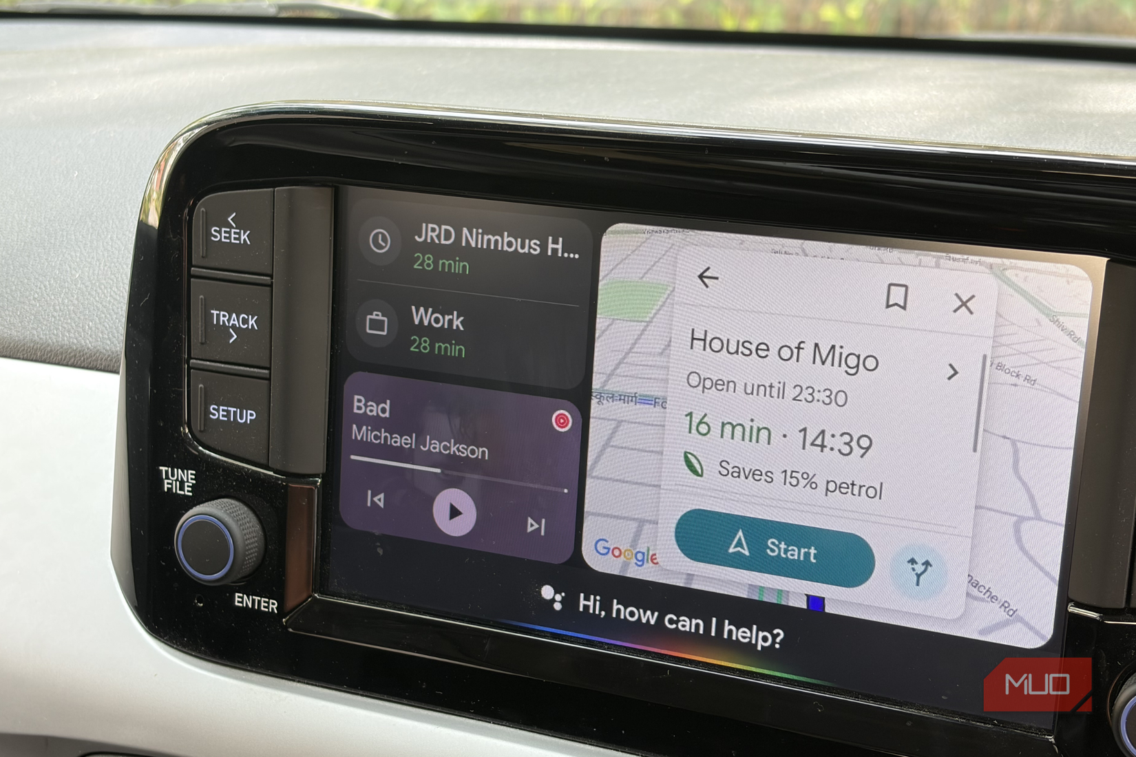 Google Maps location on Android Auto