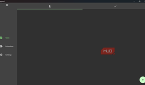 Gopeed download manager empty tasks screen.