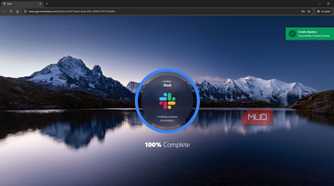 Slack application loading in KASM workspace
