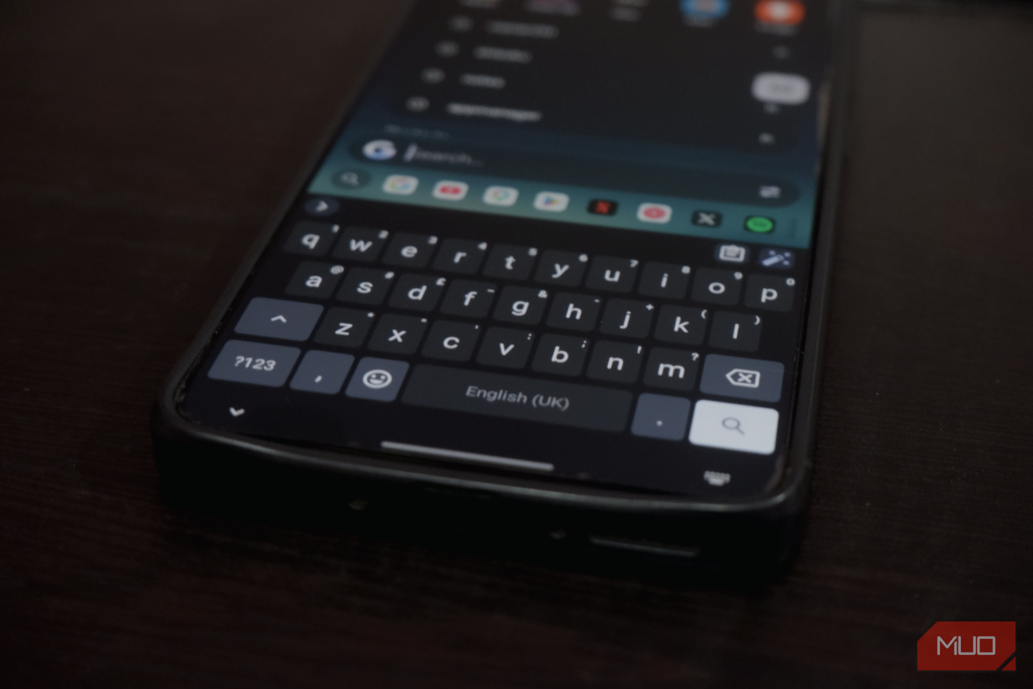 the main typing interface of LeanType keyboard