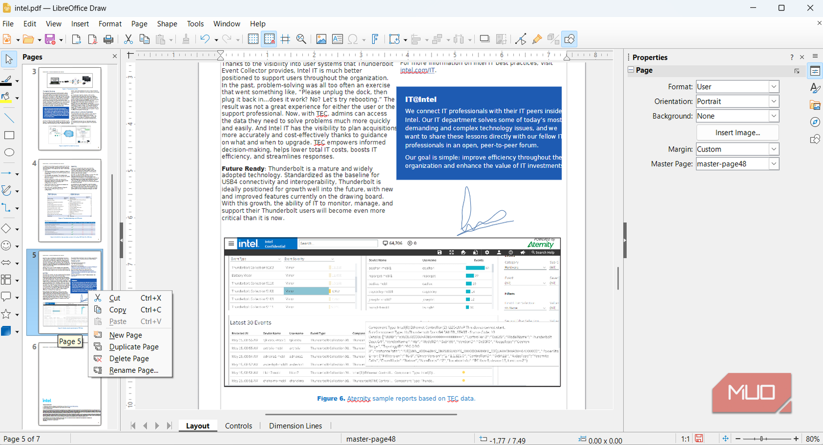 LibreOffice Draw page options in PDF