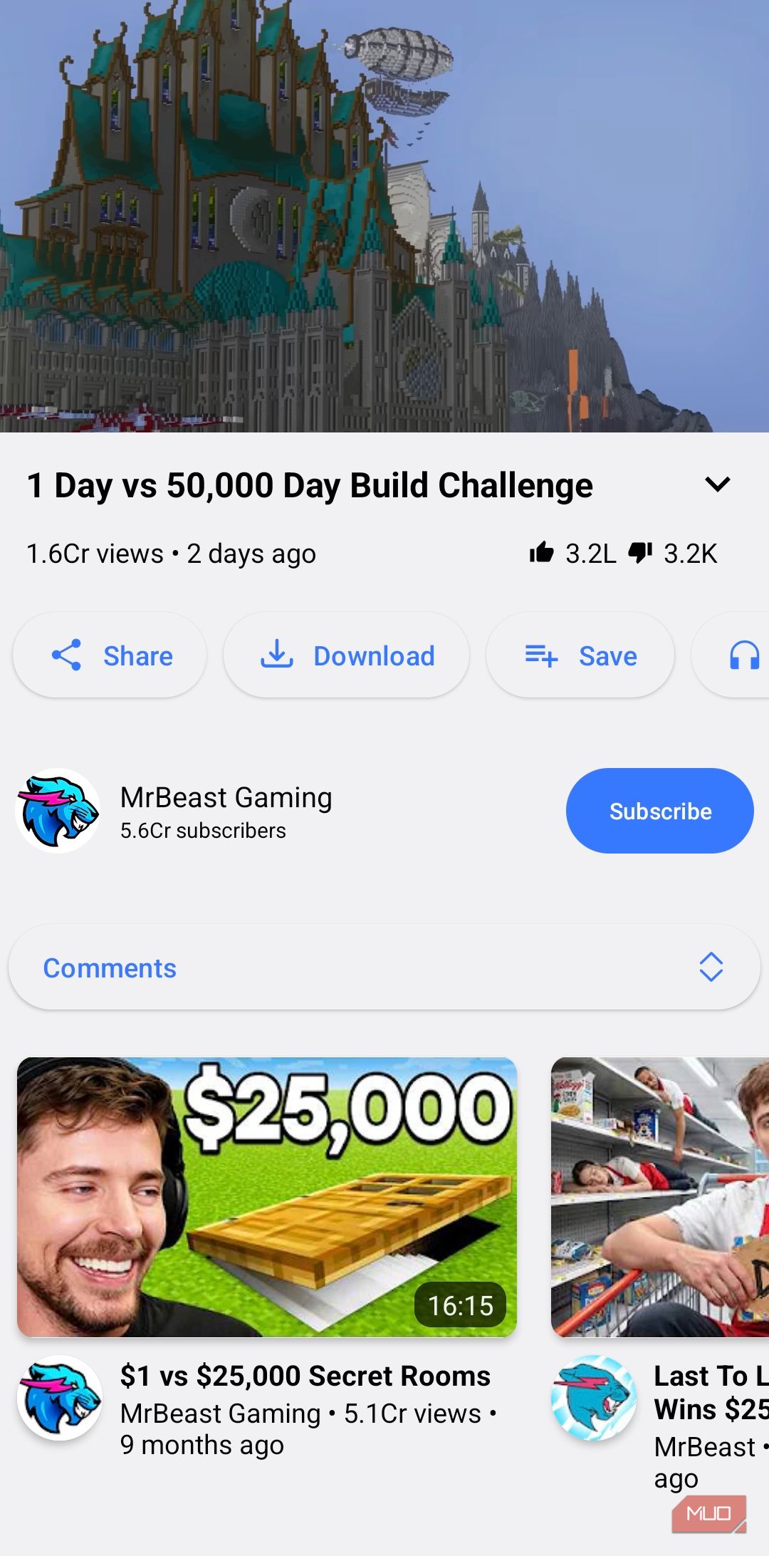 LibreTube app playing video on Android
