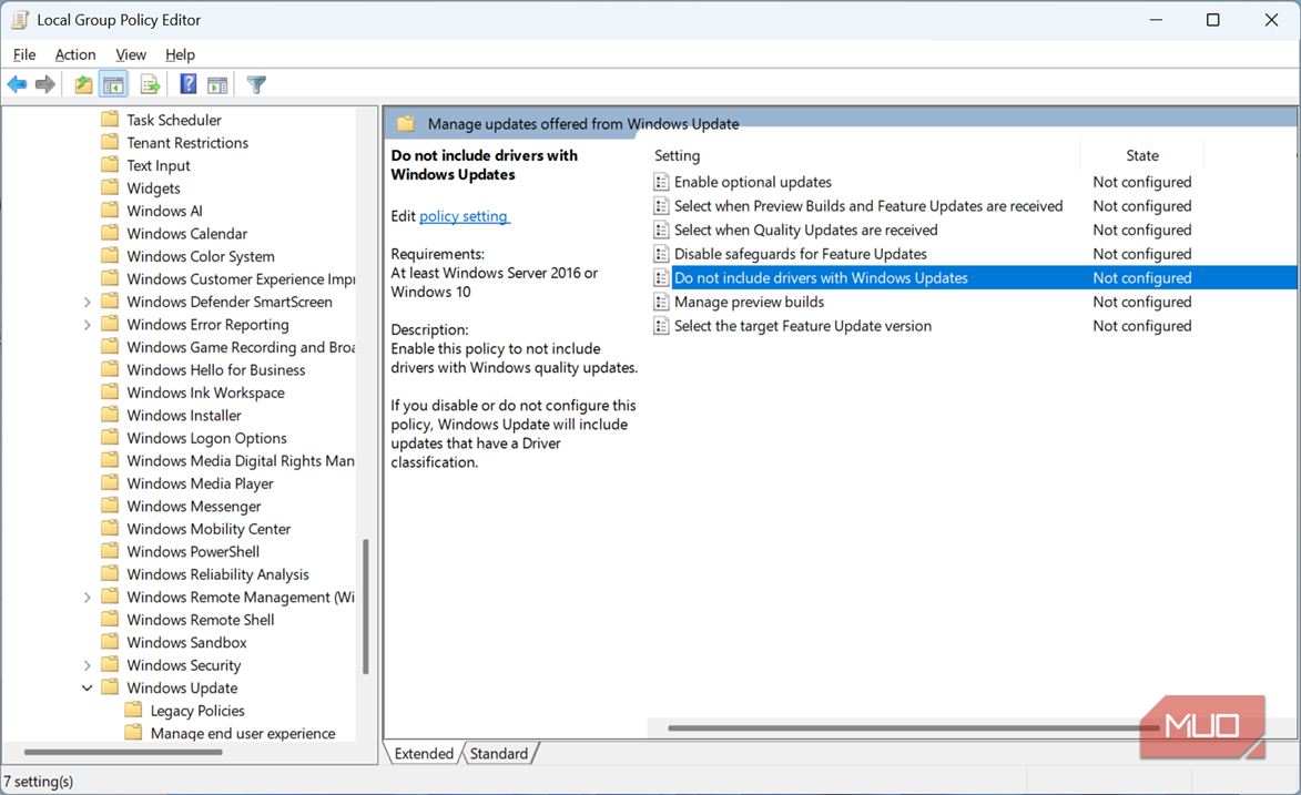 I stopped letting Windows decide when to update my drivers