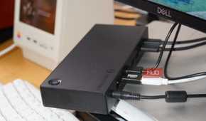 Accessories plugged into a Thunderbolt 4 docking station.