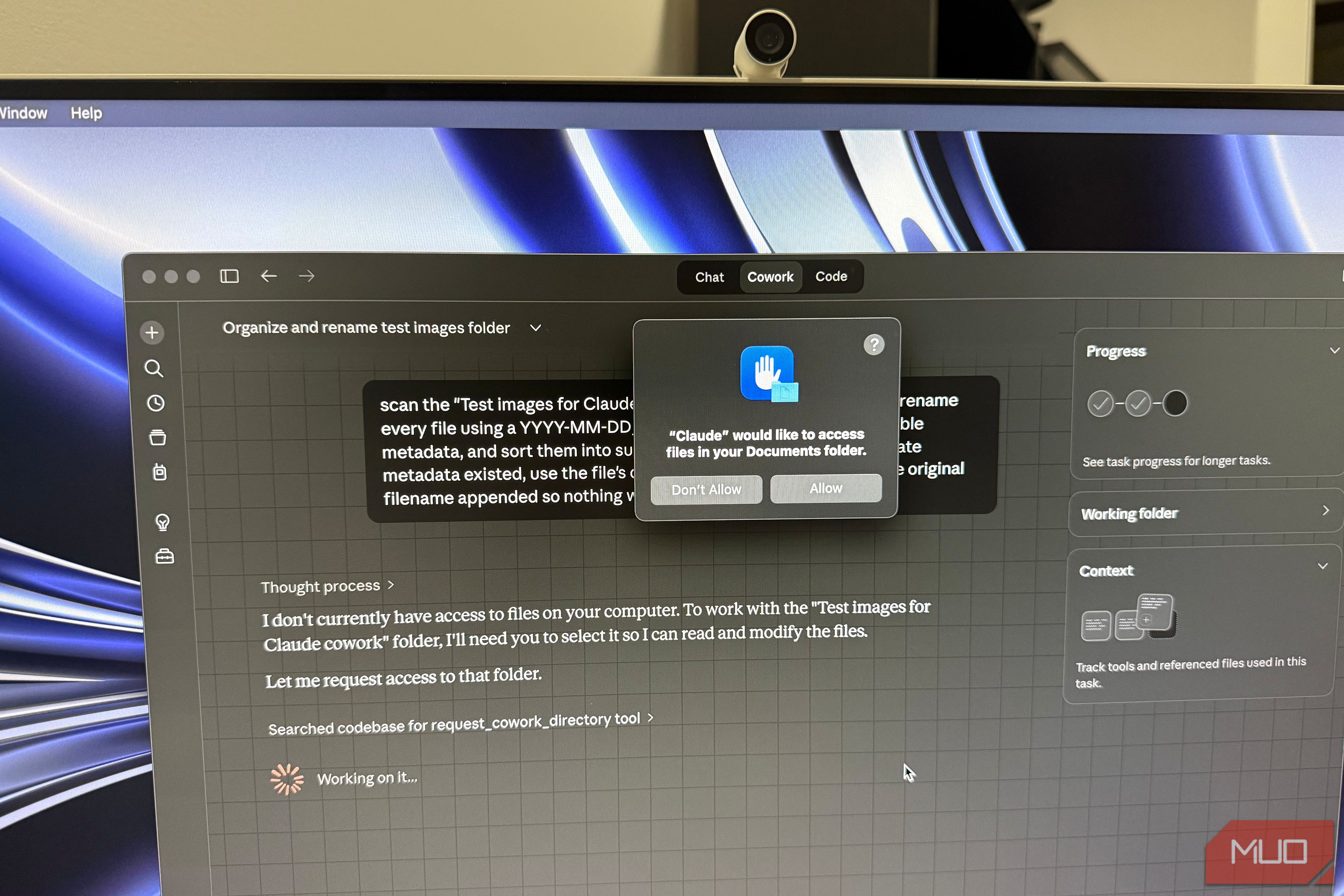 macos claude access allow prompt