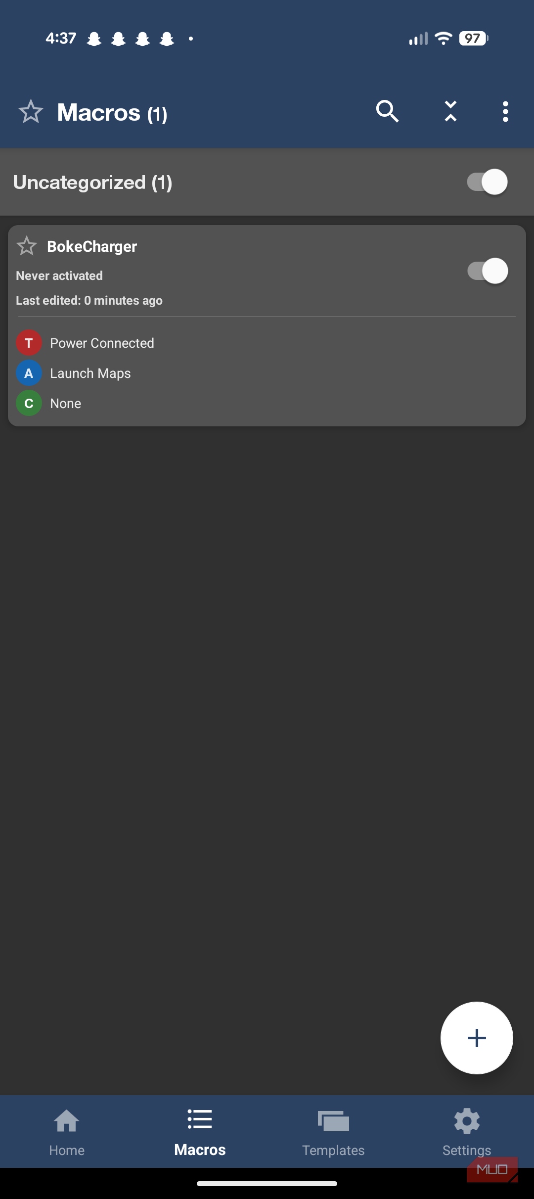 Android Macro Setting This app lets me use my Android phone in ways I couldn't even imagine