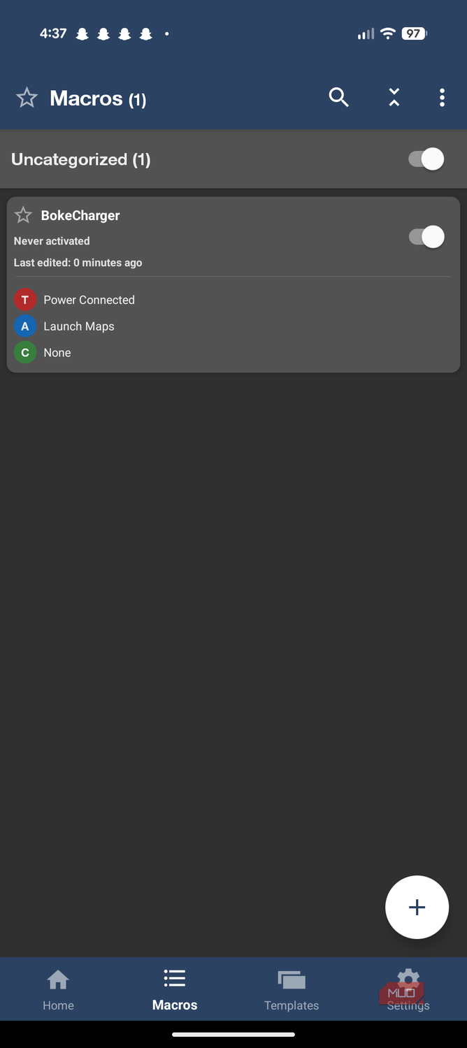 Android Macro Setting This app lets me use my Android phone in ways I couldn't even imagine
