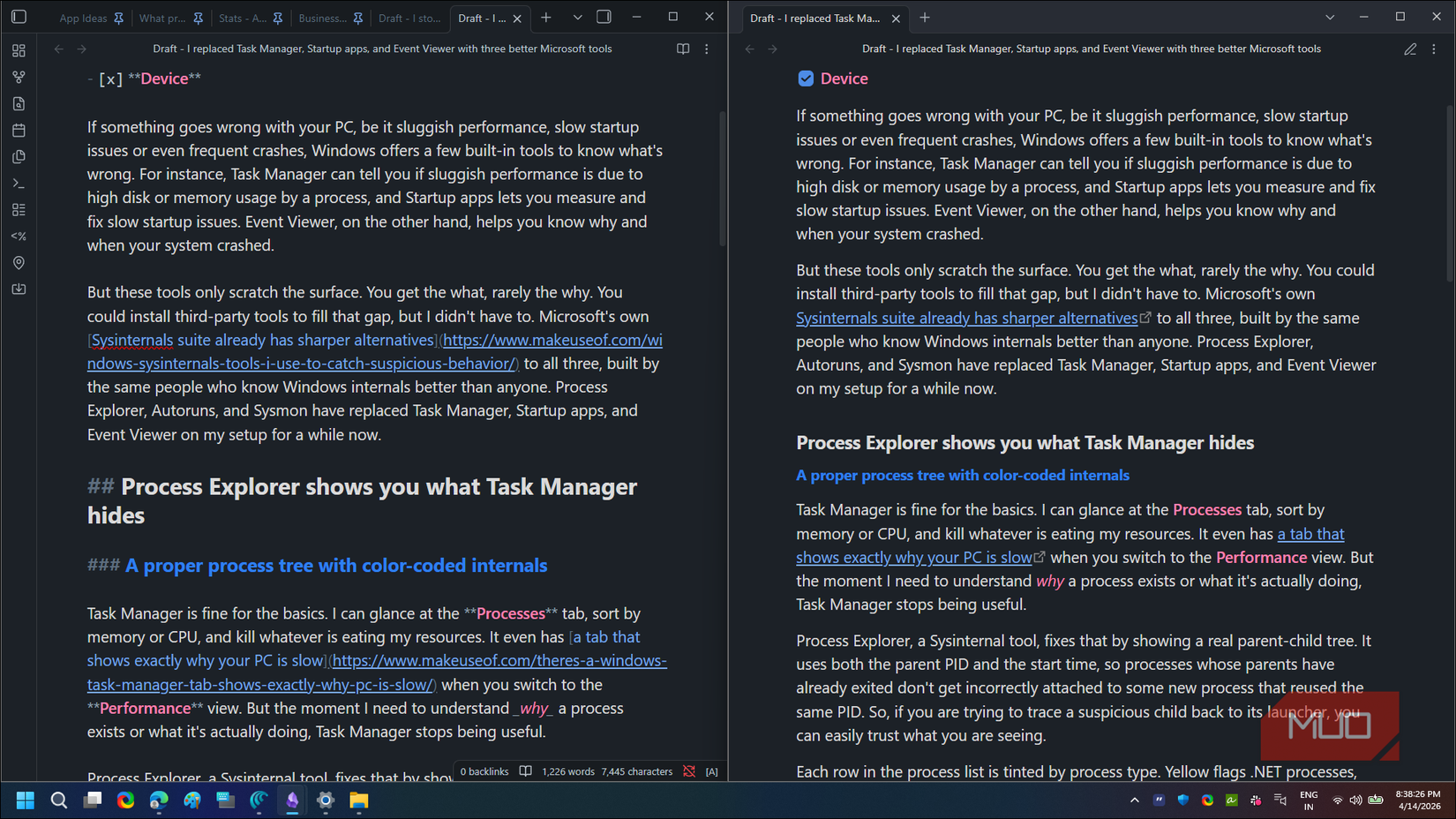 I stopped using Microsoft Word and write everything in Markdown now