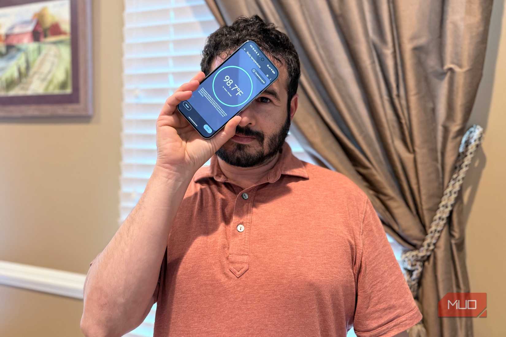 taking temperature with pixel