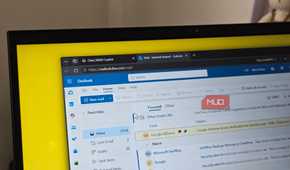 Microsoft Outlook open on a web browser