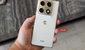 The back of the Motorola Razr Fold.