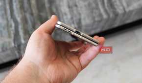 The bottom of the Motorola Razr Fold.