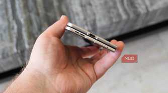 The bottom of the Motorola Razr Fold.