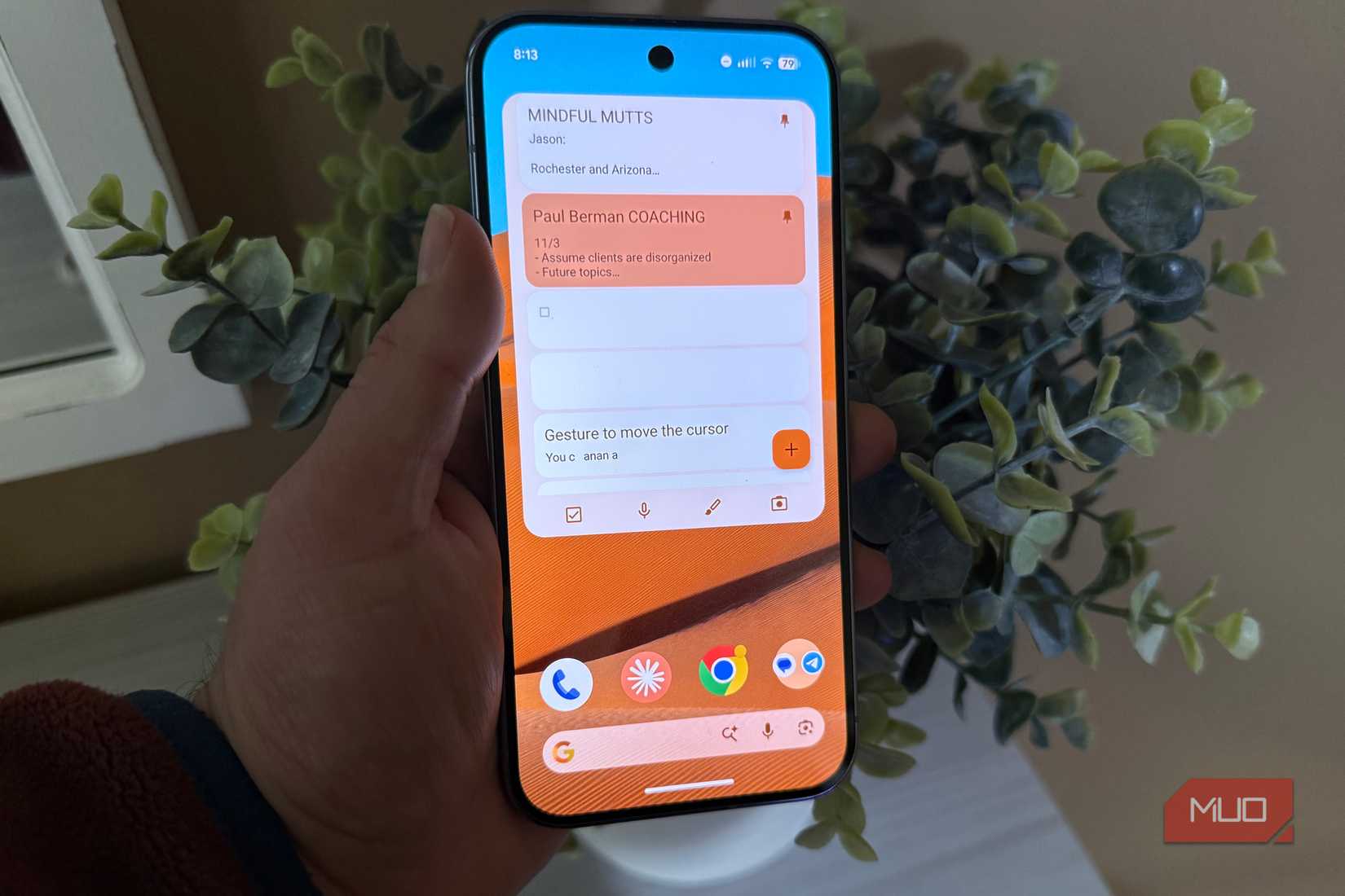 notes widget on android