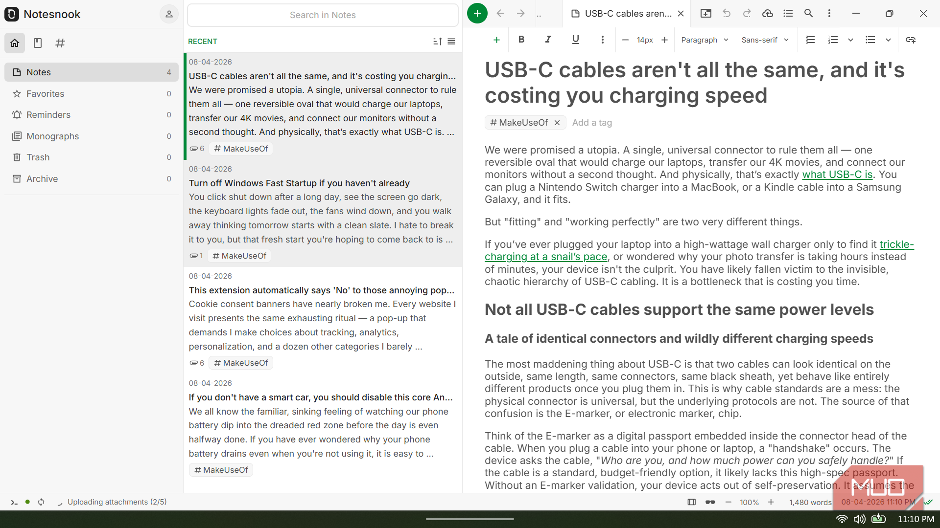 I switched to this notes app for its built-in encryption and haven't ...