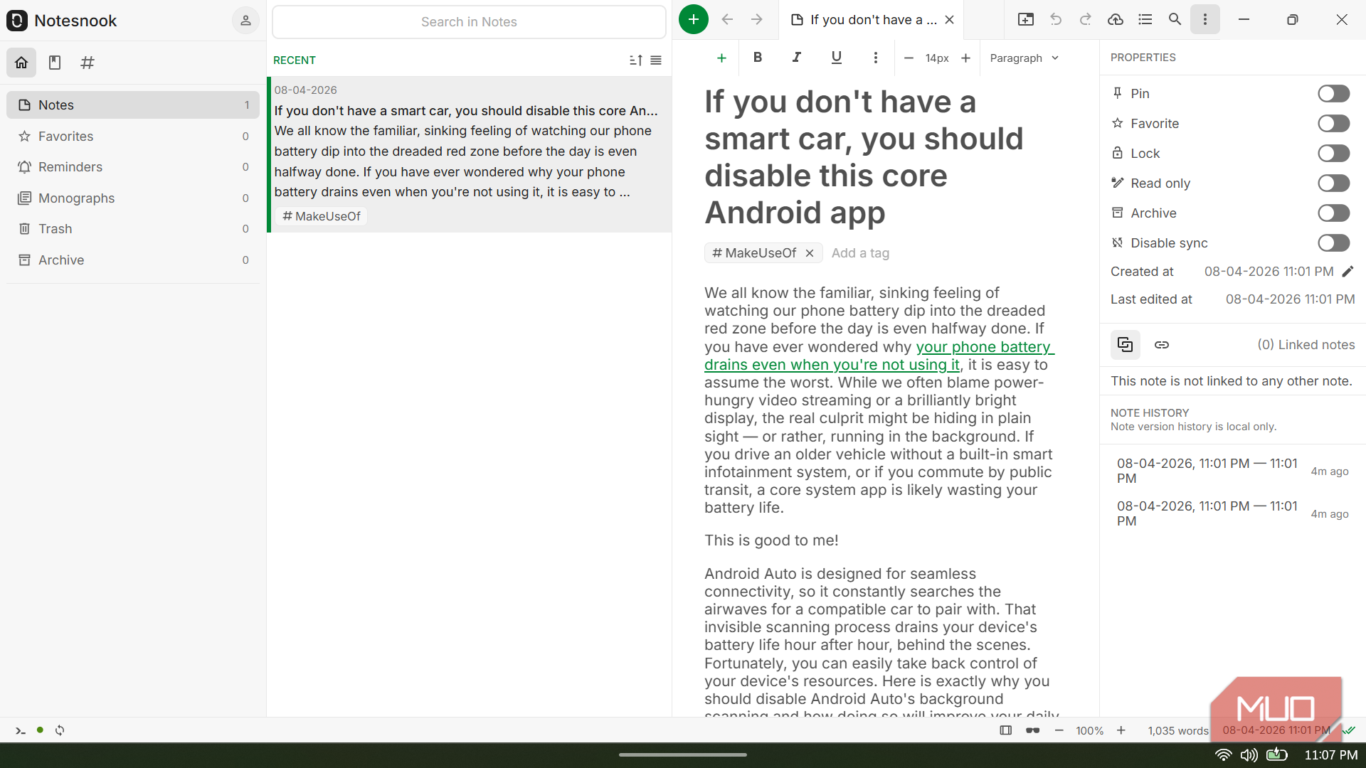 I switched to this notes app for its built-in encryption and haven't ...